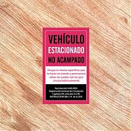 Vinilo Adhesivo "Vehículo Estacionado No Acampado": Cumpliendo con las Normativas de Estacionamiento 08976