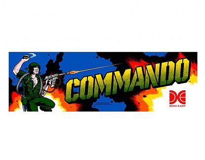  Pegatina Arcade Commando - vinilos para maquina arcade - vinilos recreativa - vinilos para bartop con pie 02226
