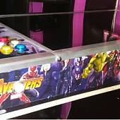 Primeras imágenes de cómo han quedado las decoraciones en vinilo impreso para una pinball de Avengers!!