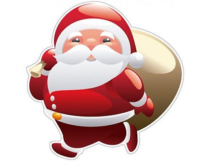  Adhesivo de Vinilo Motivos Navideños Papá Noel - Santa Claus 2 0608