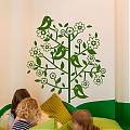  Vinilo Decorativo infantil El árbol de la vida - vinilos para habitaciones bebés 03009