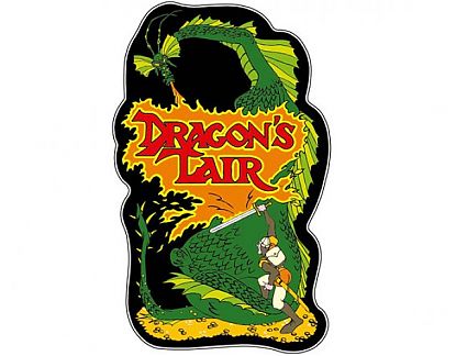  Vinilo Tema Videojuegos Dragon's Lair - vinilos personalizados BARTOP - vinilos para maquina arcade 0384