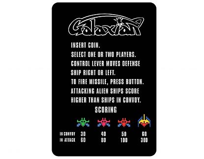  Adhesivo vinilo arcades Galaxian instrucciones 03990