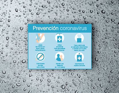  Vinilo adhesivo informativo para la prevención del coronavirus - covid 19 - 06975