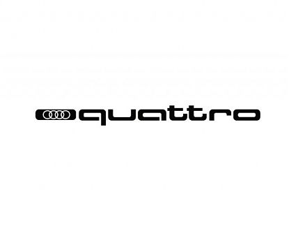  Adhesivo de vinilo para la decoración de vehículos Audi QUATTRO 07439