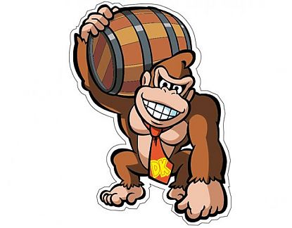 Vinilo Tema Videojuegos Donkey Kong - vinilos BARTOP arcade - decoraciones MUEBLES BARTOP 0398