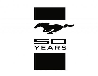  Vinilo decorativo Ford Mustang 50 Years - Decoraciones en vinilo adhesivo para FORD MUSTANG 07703