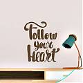  Vinilos decorativo paredes de texto follow your heart 05721