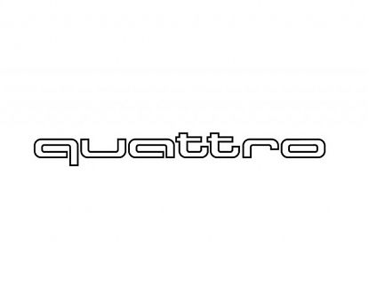  Vinilo adhesivo Audi Quattro - Vinilo troquelado AUDI QUATTRO 07471