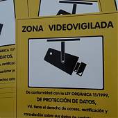 Vinilos impresos con el Cartel de Zona Videovigilada Homologado