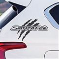  Pegatina Hyundai Santa Fe - adhesivos, sticker, vinilos adhesivos para automóviles Hyundai Santa Fe 08249