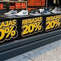 Vinilo adhesivo de rebajas personalizado - Elige tu porcentaje de descuento para escaparates 010015