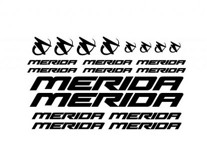 Pegatinas en vinilo de corte para decorar bicicletas MERIDA 05761