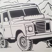 El Land Rover Defender Clásico: Un Icono Imperecedero en un Vinilo Decorativo