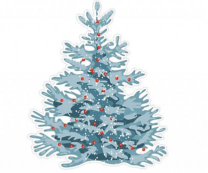  Sticker de Vinilo Árbol de Navidad 4 01989