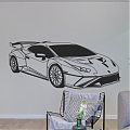  Lamborghini Huracan vinilo adhesivo: Elegancia y potencia en tus paredes 08746