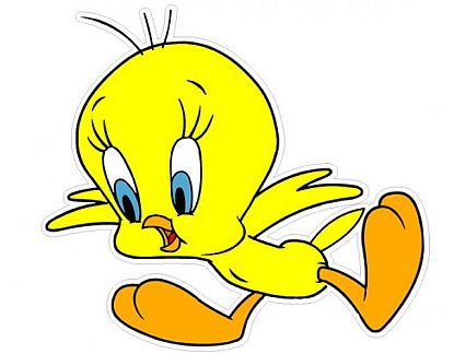 Sticker adhesivo de Vinilo Decorativo Infantil Pajarito Amarillo 0902
