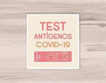 Vinilo adhesivo para farmacias TEST RÁPIDO DE COVID-19 - Adhesivos de vinilo test de antígenos CORONAVIRUS 07838