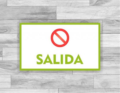  SALIDA - Vinilo adhesivo especial para pegar en suelos - vinilo adhesivo antideslizante para suelos 07247