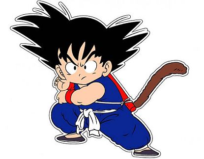Sticker adhesivo de Vinilo Decorativo Manga Goku 0898