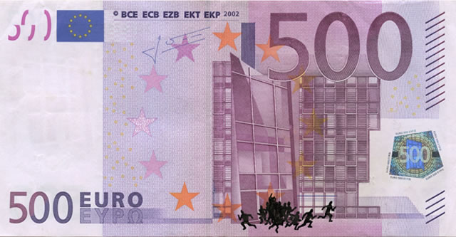  banknote bombing 500 euro banknote