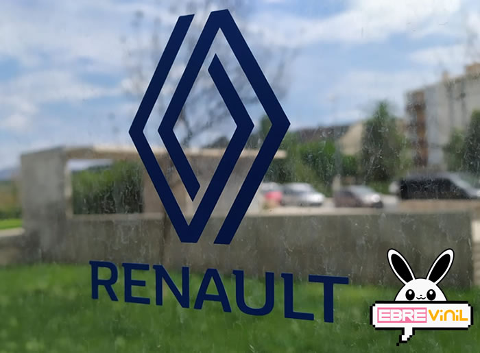 Renault estrena nuevo logotipo, ègatina, vinilo, adhesivo