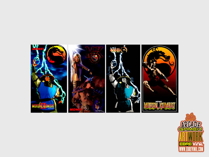 Colección de vinilos adhesivos Mortal Kombat