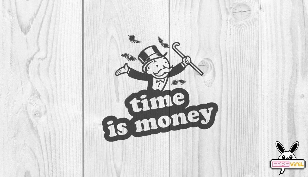time is money vinilo adhesivo