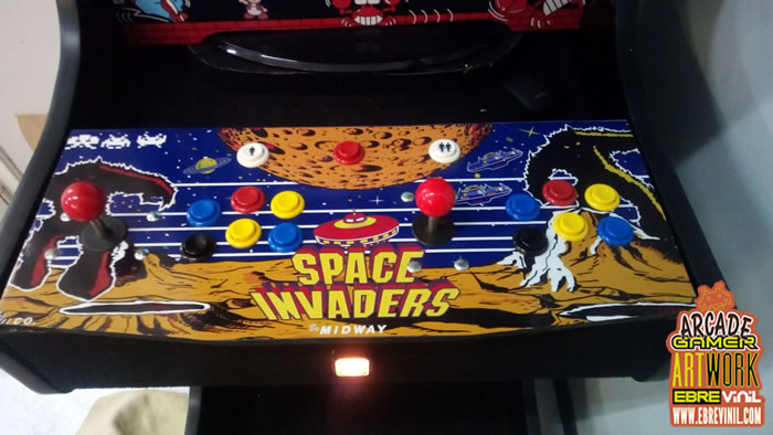 vinilo adhesivo arcade space invaders