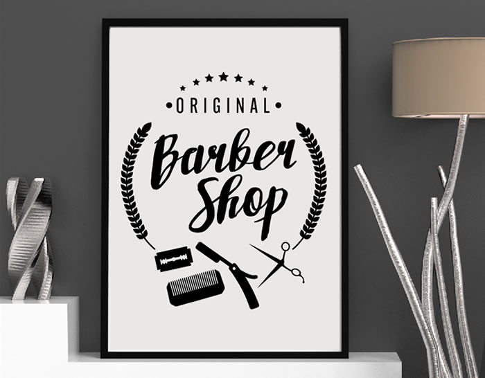 vinilo adhesivo decoracion barberias barber shop