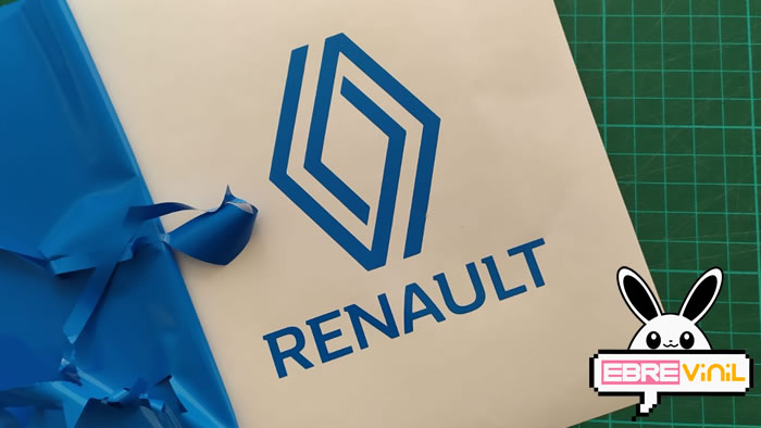 Renault estrena nuevo logo, vinilo adhesivo
