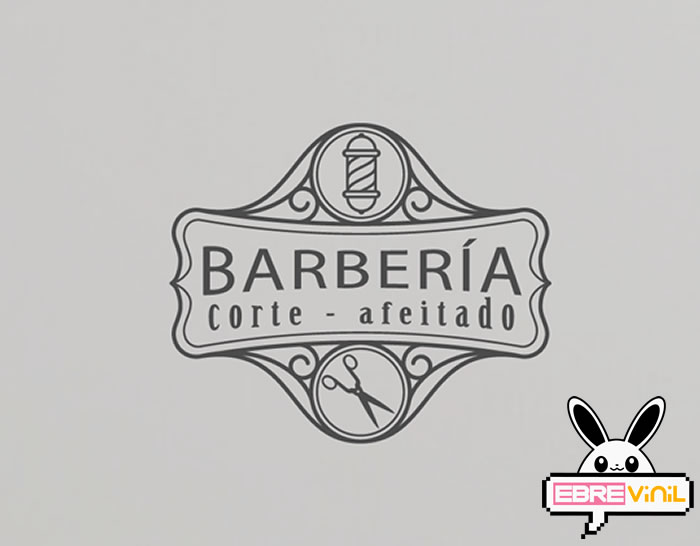 Vinilo decorativo Barberías Barber Shop escaparates y paredes