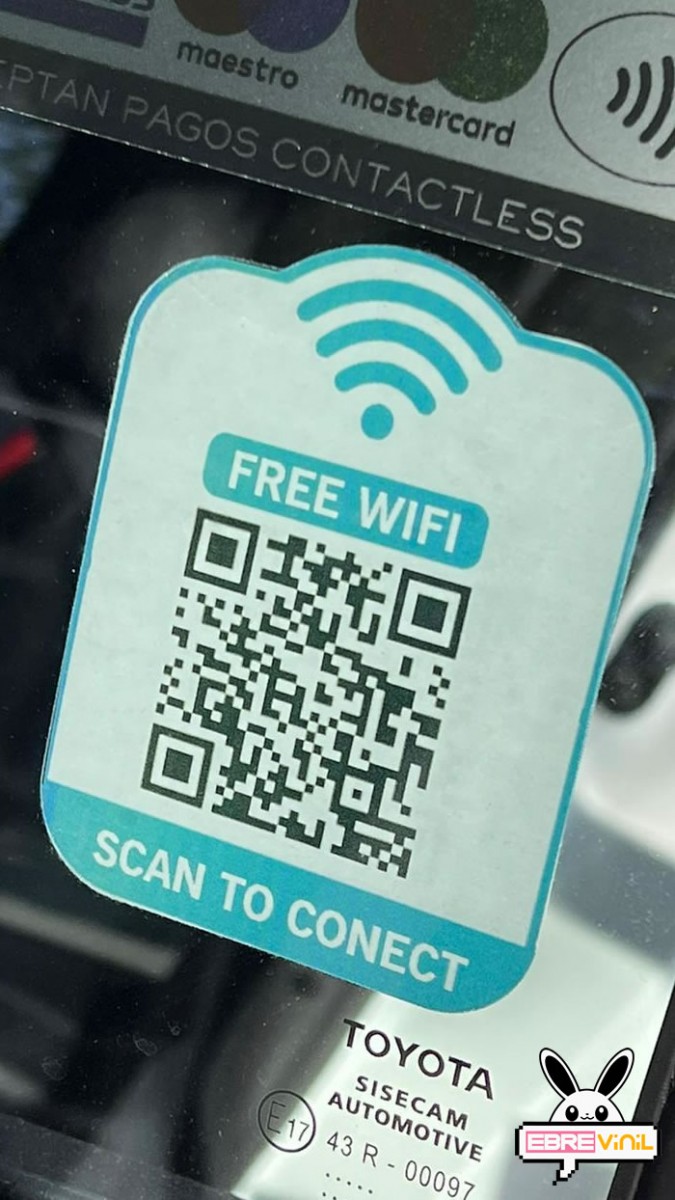 vinilos redes wifi taxis e uber codigos qr 
