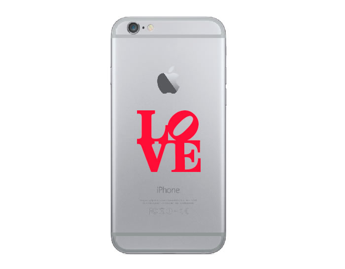 Pegatinas y adhesivos para el móvil y SmartPhones "Love" 04425