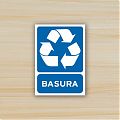  Adhesivos reciclaje de basura - Pegatinas de Reciclaje para Cubos de Basura 08107