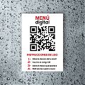  Vinilo adhesivo impreso para restaurantes y bares MENÚ DIGITAL 07136