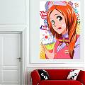  Vinilo Mural adhesivo Manga Deliciously Cute mural art comics, mural con comics, murales de comics 01336