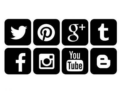  Pegatinas de vinilo Social Media - Redes Sociales para promoción de tiendas, comercios, locales y empresas 04858