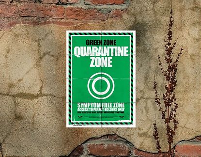  Fotomurales personalizados decorativos Quarantine Zone, murales decorativos de pared, tienda de murales decorativos 05870