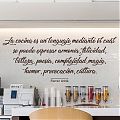  Vinilo decorativo de texto con una frase del cocinero Ferran Adrià 06547-1