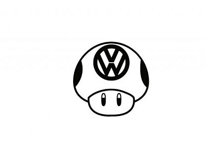  Vinilo decorativo para vehículos Volkswagen Mushroom 07456