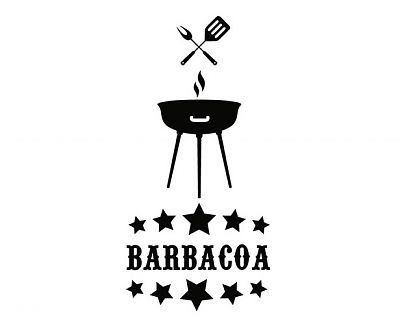  Vinilos Adhesivos Bares y Restaurantes Barbacoa 03418