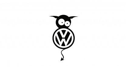  Inyecta Diversión a tu Volkswagen: Vinilo Adhesivo de Corte con Carita de Diablillo y Cola Distintiva 08897