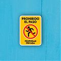  PROHIBIDO EL PASO, PROPIEDAD PRIVADA - pegatinas, adhesivos, carteles, vinilos 08497