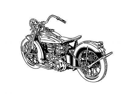  Vinilos Adhesivos Motocicletas Classic Harley 03475