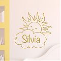  Vinilo decorativo infantil con nombre personalizado - vinilos para pared habitación niña 05350