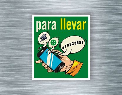  SERVICIO PARA LLEVAR - Servicio de comida para llevar - Vinilos adhesivos, carteles, avisos, rótulos 07375