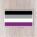  Vinilos decorativos colectivo LGBTI - asexual - Comprar pegatinas, adhesivos, vinilos LGBTI 07847