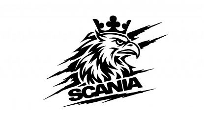  Vinilo Adhesivo de Corte Scania Águila Coronada | Diseño Exclusivo para Camión 010002