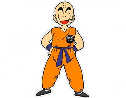  Sticker Vinilo Manga Krillin 2  0921